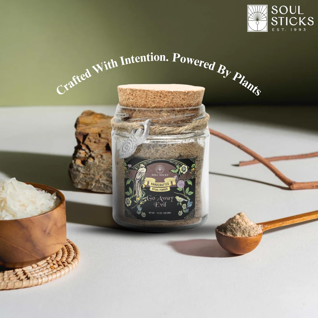 Soul Sticks Aura Cleansing Ritual Powder – Natural Herbs for Energy Clearing, Spiritual Detox, Witchcraft Rituals, Wiccan Cleansing, Negative Energy Removal, Healing Spells (Aura Cleansing)