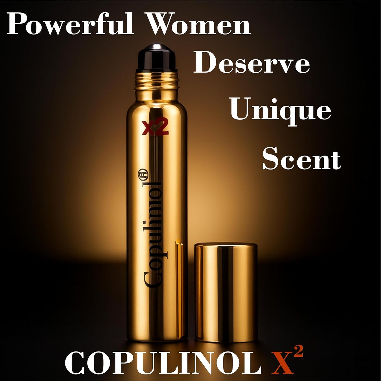 Pherolec Global COPULINOL X2 100% Pheromone for Women Strength Pheromones Perfumes Cologne Essential Oil Original Long-lasting Infused Best Scent Travel Perfume For Her Fragrances Roll-On 0.27 Fl Oz