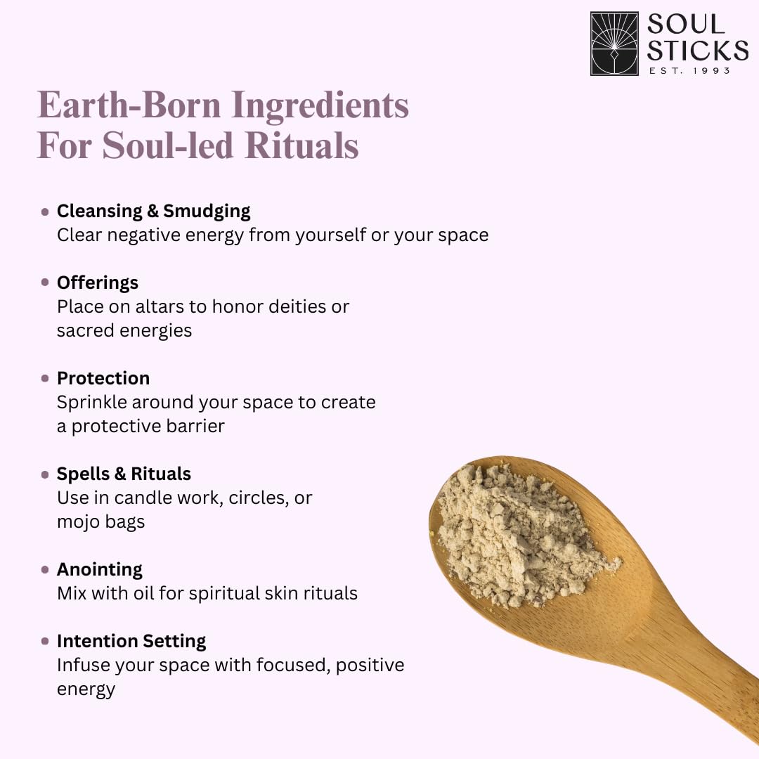 Soul Sticks Aura Cleansing Ritual Powder – Natural Herbs for Energy Clearing, Spiritual Detox, Witchcraft Rituals, Wiccan Cleansing, Negative Energy Removal, Healing Spells (Aura Cleansing)