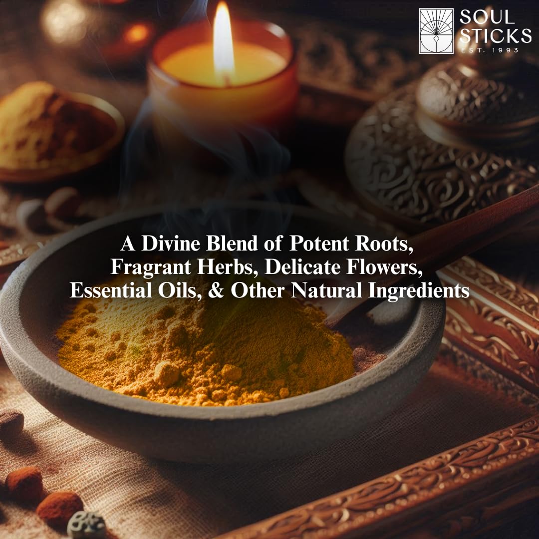 Soul Sticks Aura Cleansing Ritual Powder – Natural Herbs for Energy Clearing, Spiritual Detox, Witchcraft Rituals, Wiccan Cleansing, Negative Energy Removal, Healing Spells (Aura Cleansing)