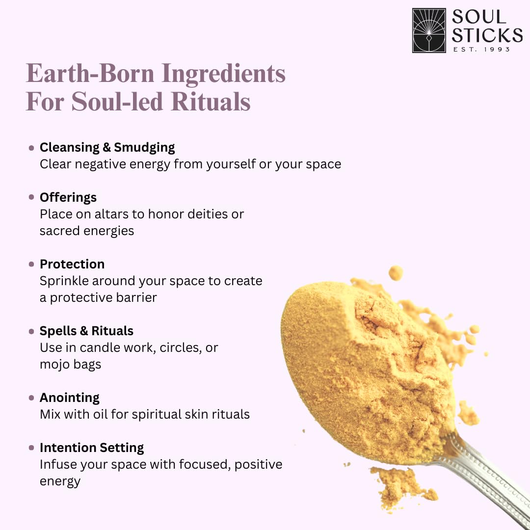 Soul Sticks Aura Cleansing Ritual Powder – Natural Herbs for Energy Clearing, Spiritual Detox, Witchcraft Rituals, Wiccan Cleansing, Negative Energy Removal, Healing Spells (Aura Cleansing)