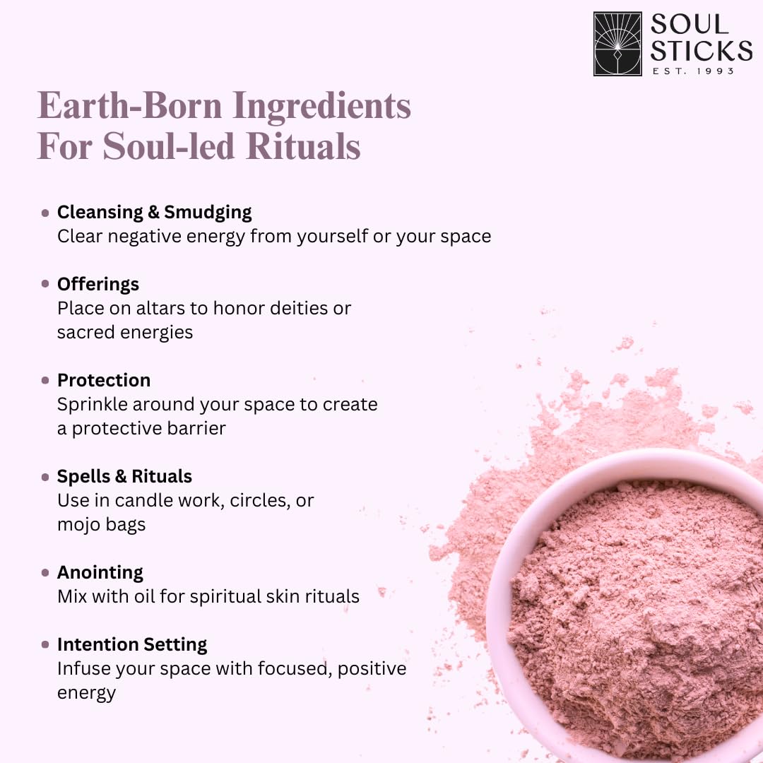 Soul Sticks Aura Cleansing Ritual Powder – Natural Herbs for Energy Clearing, Spiritual Detox, Witchcraft Rituals, Wiccan Cleansing, Negative Energy Removal, Healing Spells (Aura Cleansing)