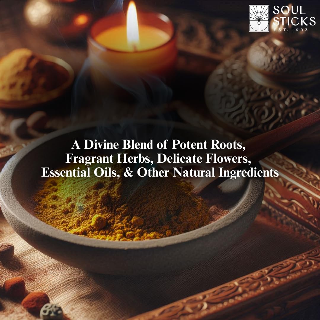 Soul Sticks Aura Cleansing Ritual Powder – Natural Herbs for Energy Clearing, Spiritual Detox, Witchcraft Rituals, Wiccan Cleansing, Negative Energy Removal, Healing Spells (Aura Cleansing)