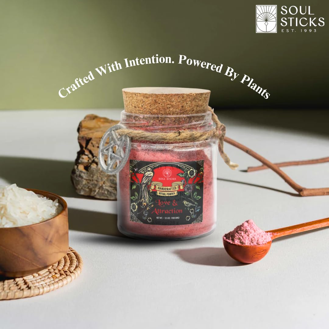 Soul Sticks Aura Cleansing Ritual Powder – Natural Herbs for Energy Clearing, Spiritual Detox, Witchcraft Rituals, Wiccan Cleansing, Negative Energy Removal, Healing Spells (Aura Cleansing)