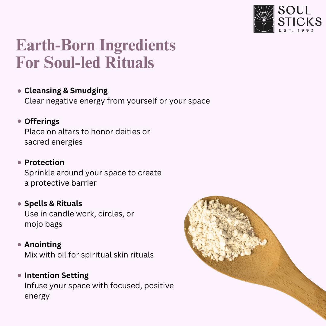 Soul Sticks Aura Cleansing Ritual Powder – Natural Herbs for Energy Clearing, Spiritual Detox, Witchcraft Rituals, Wiccan Cleansing, Negative Energy Removal, Healing Spells (Aura Cleansing)