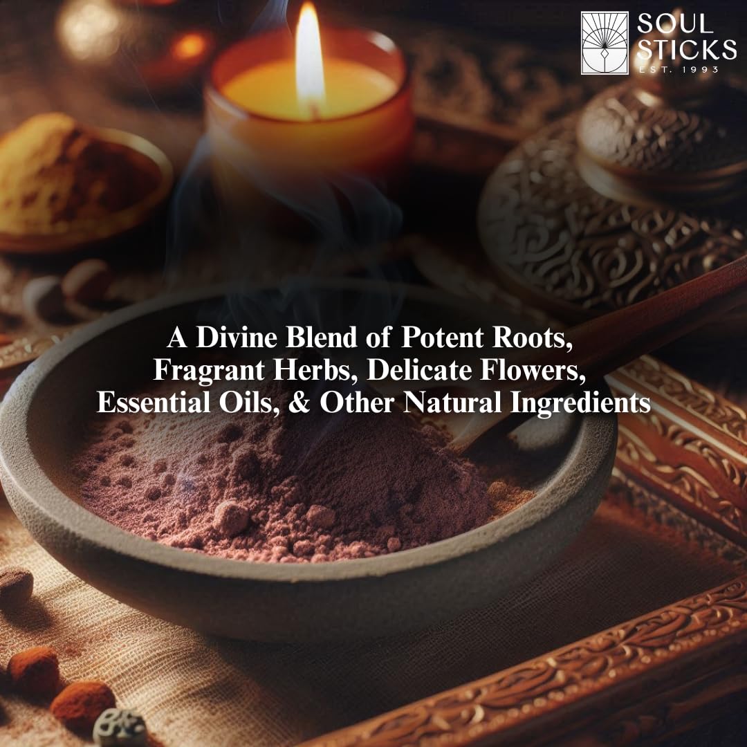 Soul Sticks Aura Cleansing Ritual Powder – Natural Herbs for Energy Clearing, Spiritual Detox, Witchcraft Rituals, Wiccan Cleansing, Negative Energy Removal, Healing Spells (Aura Cleansing)