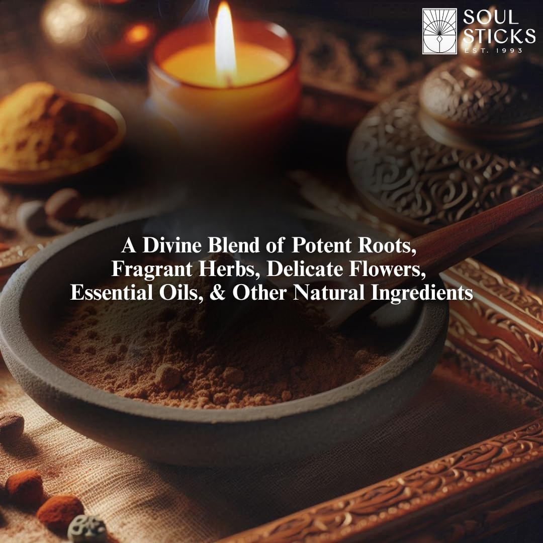 Soul Sticks Aura Cleansing Ritual Powder – Natural Herbs for Energy Clearing, Spiritual Detox, Witchcraft Rituals, Wiccan Cleansing, Negative Energy Removal, Healing Spells (Aura Cleansing)