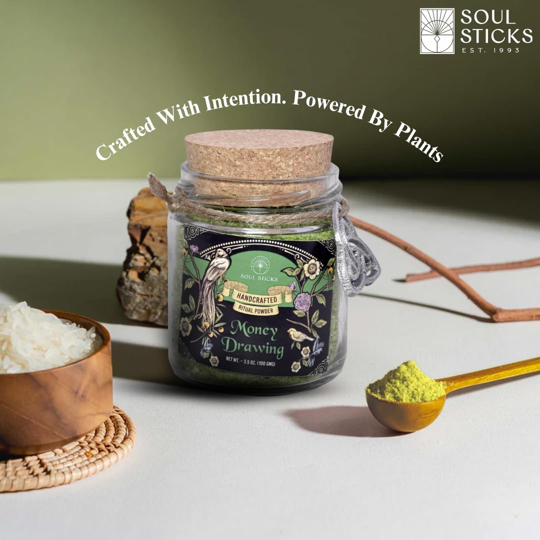 Soul Sticks Aura Cleansing Ritual Powder – Natural Herbs for Energy Clearing, Spiritual Detox, Witchcraft Rituals, Wiccan Cleansing, Negative Energy Removal, Healing Spells (Aura Cleansing)