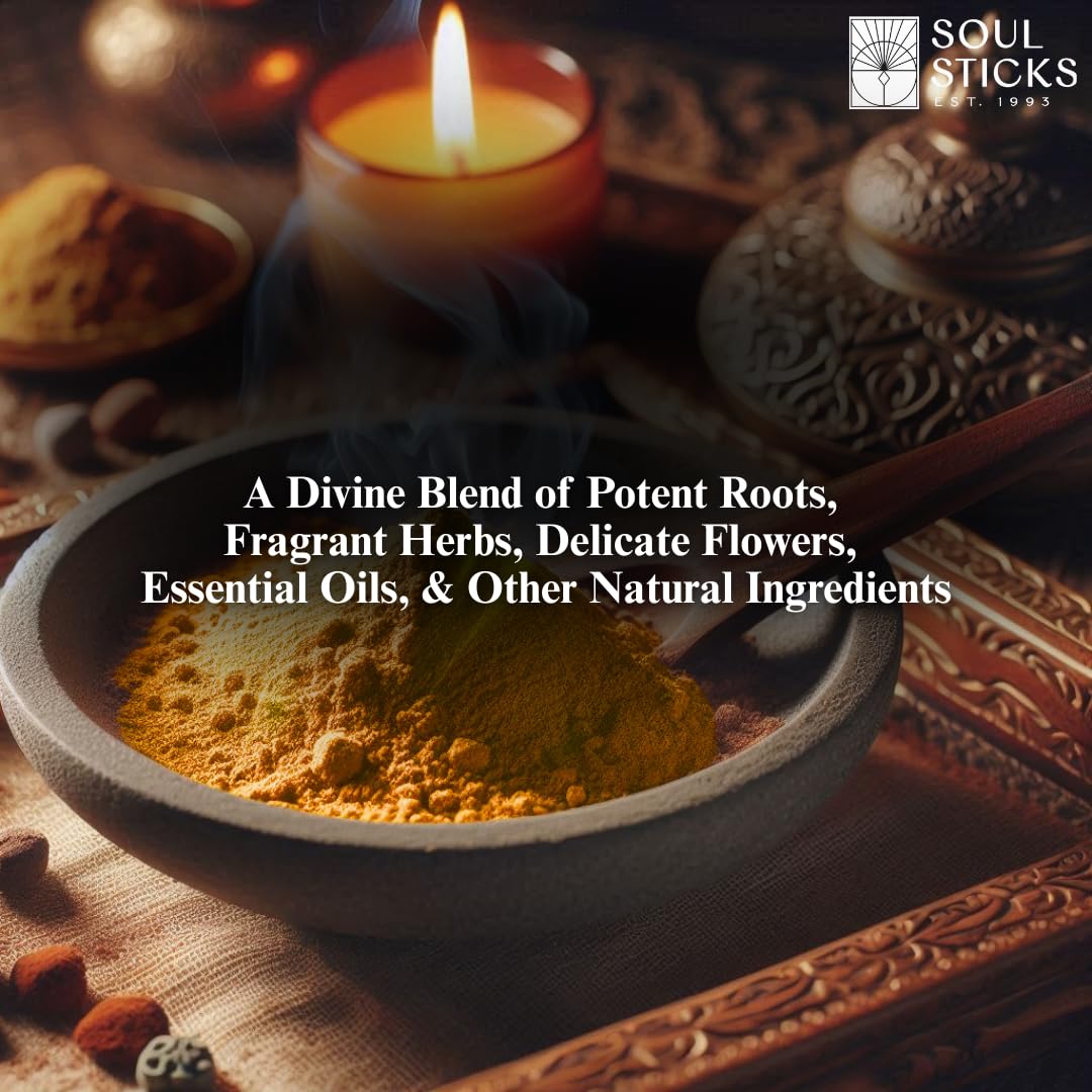 Soul Sticks Aura Cleansing Ritual Powder – Natural Herbs for Energy Clearing, Spiritual Detox, Witchcraft Rituals, Wiccan Cleansing, Negative Energy Removal, Healing Spells (Aura Cleansing)