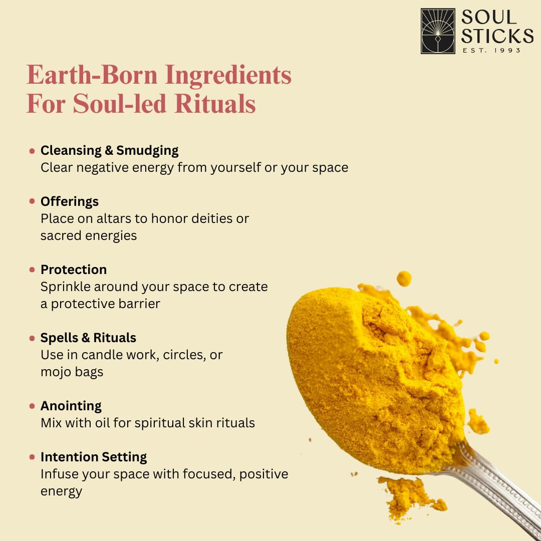 Soul Sticks Aura Cleansing Ritual Powder – Natural Herbs for Energy Clearing, Spiritual Detox, Witchcraft Rituals, Wiccan Cleansing, Negative Energy Removal, Healing Spells (Aura Cleansing)