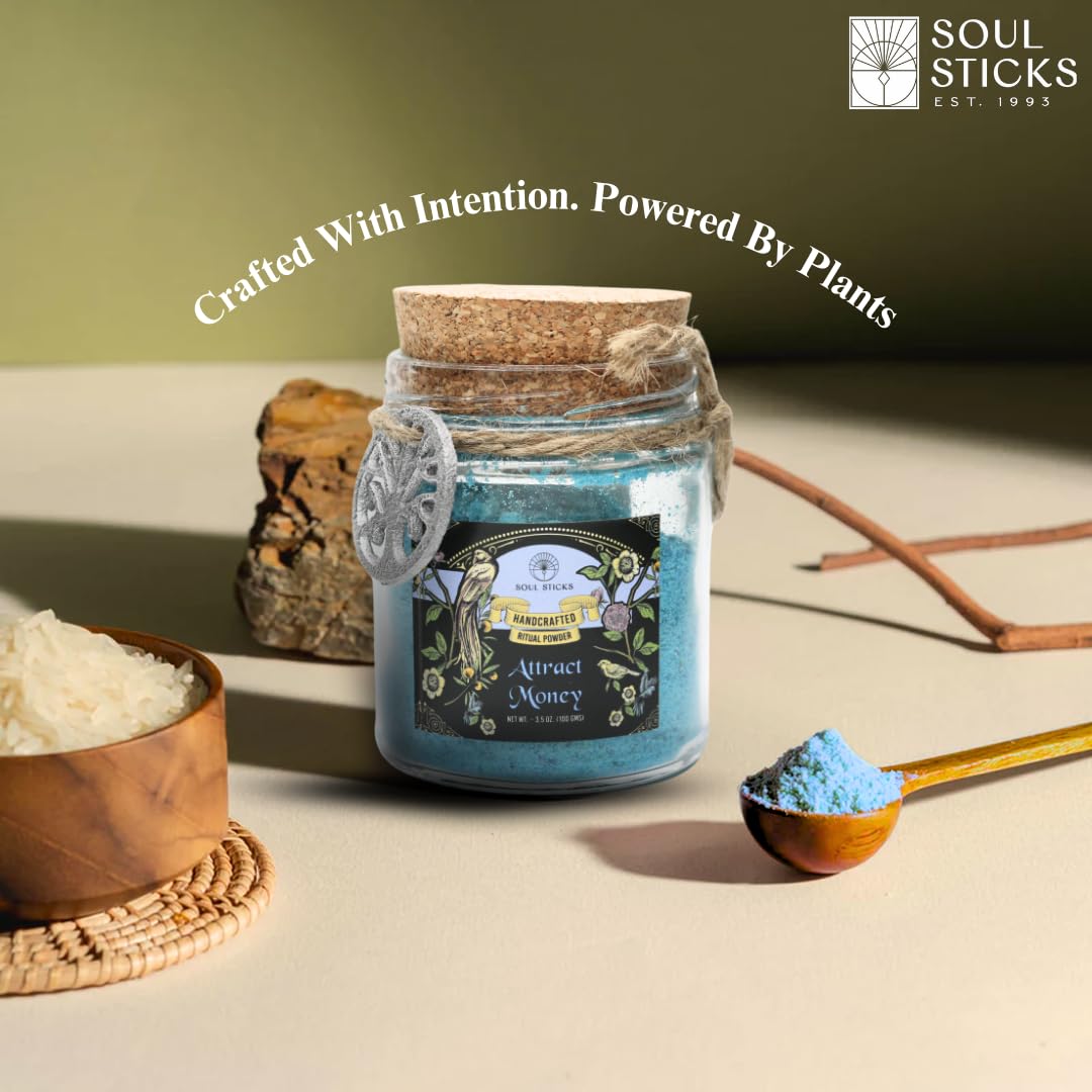 Soul Sticks Aura Cleansing Ritual Powder – Natural Herbs for Energy Clearing, Spiritual Detox, Witchcraft Rituals, Wiccan Cleansing, Negative Energy Removal, Healing Spells (Aura Cleansing)