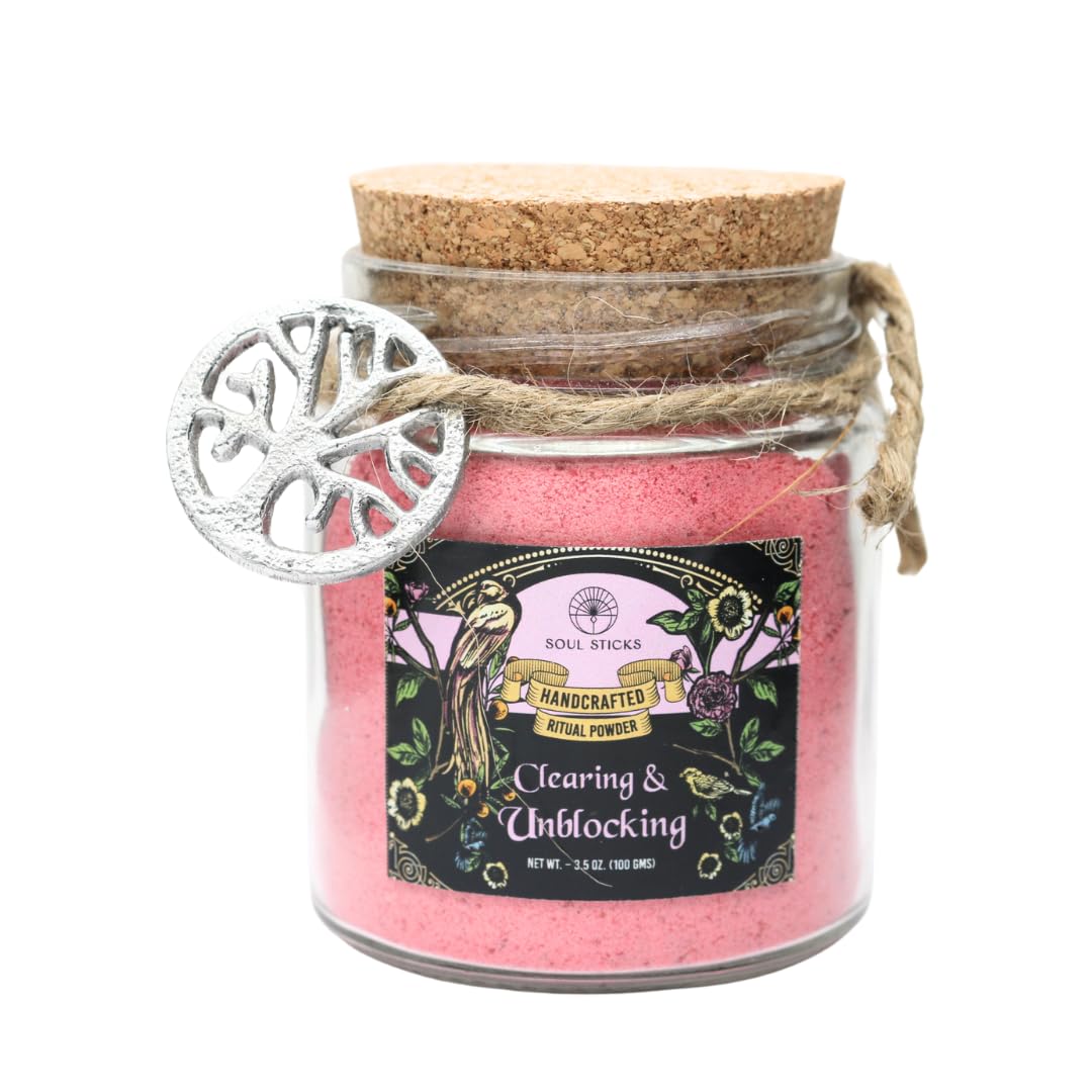 Soul Sticks Aura Cleansing Ritual Powder – Natural Herbs for Energy Clearing, Spiritual Detox, Witchcraft Rituals, Wiccan Cleansing, Negative Energy Removal, Healing Spells (Aura Cleansing)