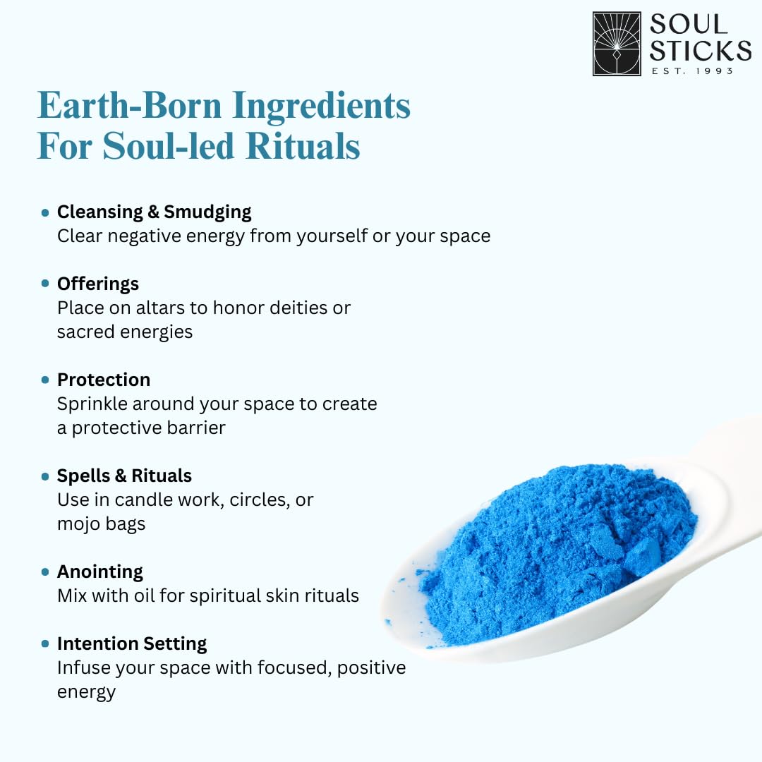 Soul Sticks Aura Cleansing Ritual Powder – Natural Herbs for Energy Clearing, Spiritual Detox, Witchcraft Rituals, Wiccan Cleansing, Negative Energy Removal, Healing Spells (Aura Cleansing)