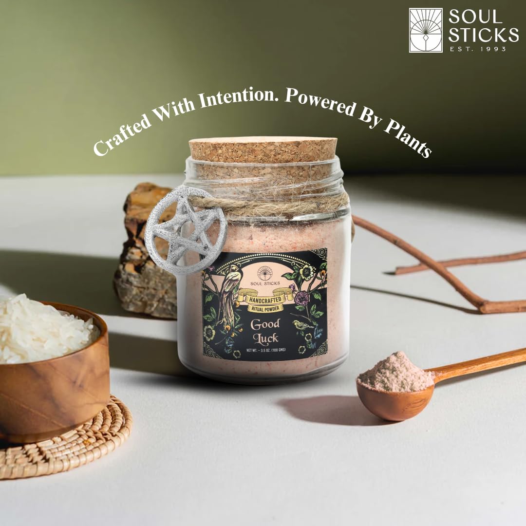 Soul Sticks Aura Cleansing Ritual Powder – Natural Herbs for Energy Clearing, Spiritual Detox, Witchcraft Rituals, Wiccan Cleansing, Negative Energy Removal, Healing Spells (Aura Cleansing)