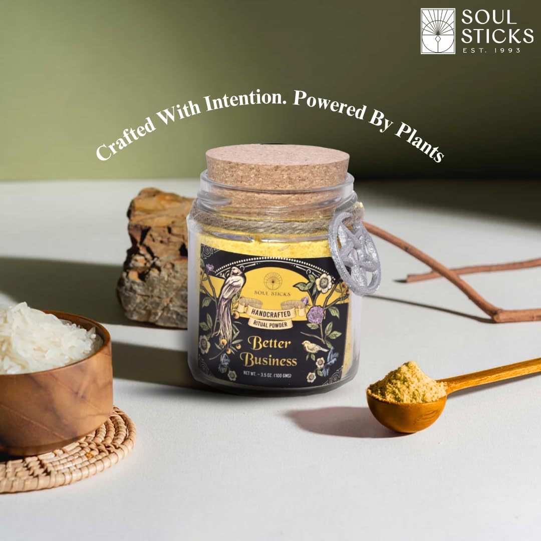 Soul Sticks Aura Cleansing Ritual Powder – Natural Herbs for Energy Clearing, Spiritual Detox, Witchcraft Rituals, Wiccan Cleansing, Negative Energy Removal, Healing Spells (Aura Cleansing)