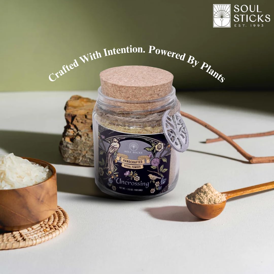 Soul Sticks Aura Cleansing Ritual Powder – Natural Herbs for Energy Clearing, Spiritual Detox, Witchcraft Rituals, Wiccan Cleansing, Negative Energy Removal, Healing Spells (Aura Cleansing)