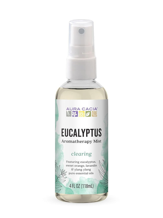 Aura Cacia Room and Body Mist, Clearing Eucalyptus, 4 Fluid Ounce